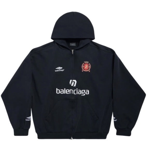 Balenciaga Paris Soccer Zip-up Hoodie