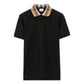 Burberry Checked Collar Polo Shirt