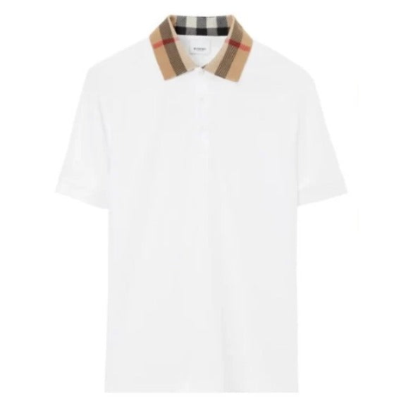 Burberry Checked Cotton Polo Shirt