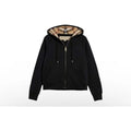 Burberry Zip-up Hoodie Check Hood