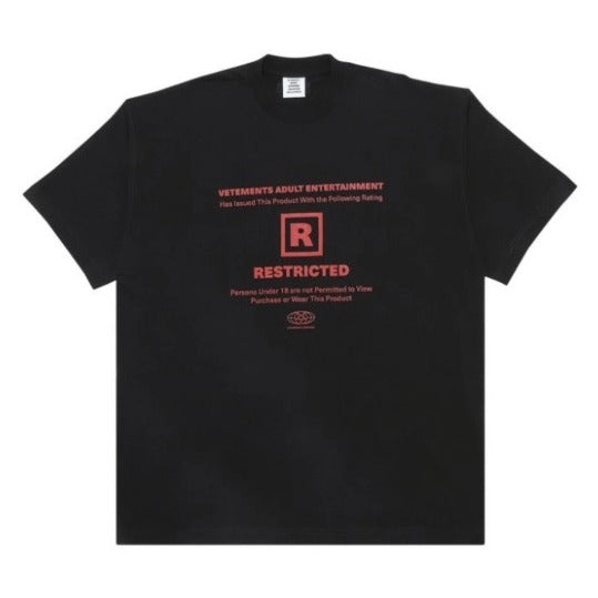 Vetements 18+ Restricted T-shirt